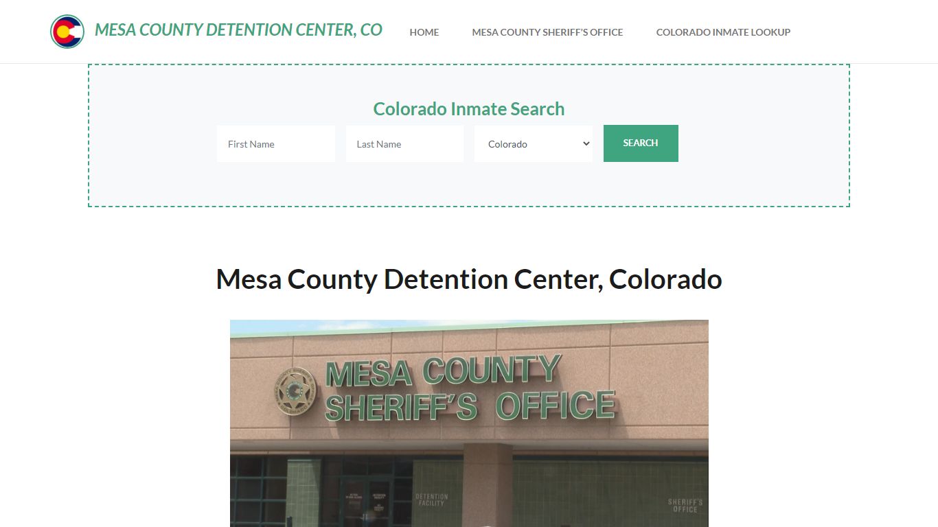 Mesa County Detention Center, CO Inmate Roster, Offender Search